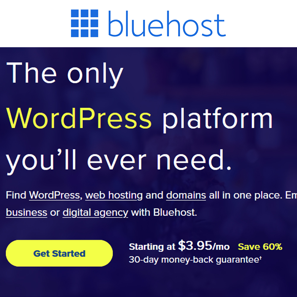 bluehost wordpress hosting